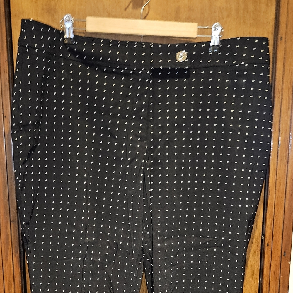 Zac & Rachel Womens Black And White Pants Size 20W